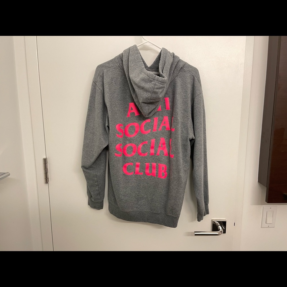 Anti Social Social Club Hoodie grey/pink
